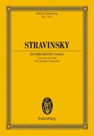 Stravinsky: Concerto in E flat Dumbarton Oaks (Study Score) published by Eulenburg